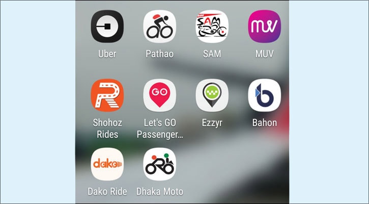 Ride Sharing Applications in Bangladesh
